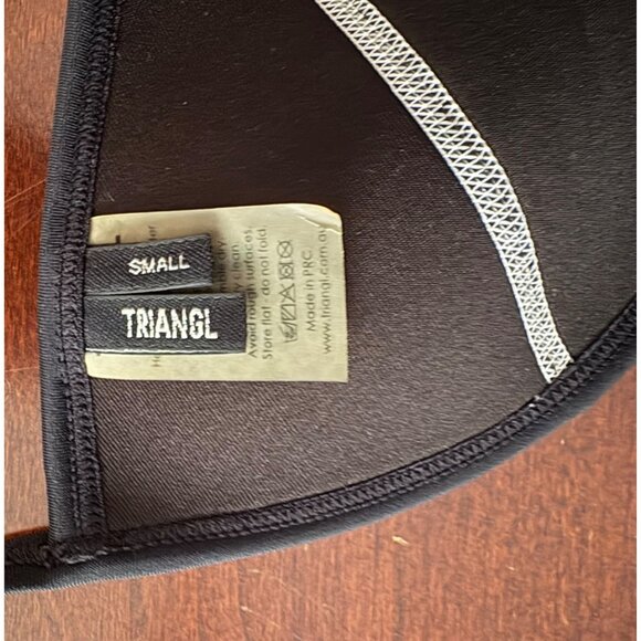 Triangl Chloe Neoprene Halter String Bikini Top ONLY White & Black Size Small - Picture 7 of 10